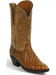 Black Jack Tri-Star Cording Full Quill Ostrich Cowboy Boot 963