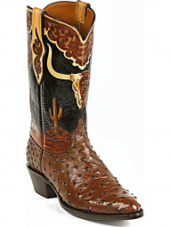 Black Jack Mistic Skull Design Craftsman Hand-Tooled Cowboy Boot HT-110