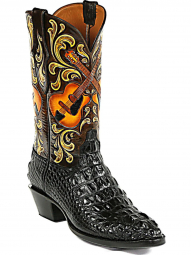 Black Jack Guitars Design Craftsman Hand-Tooled Cowboy Boot HT-113