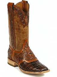 Black Jack Hand Tooled Spur Strap, Heel, Collar & Pullstraps Craftsman Hand-Tooled Cowboy Boot HT-12