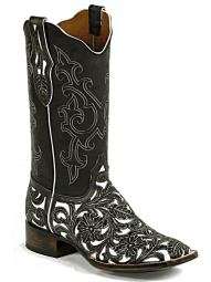 Black Jack Billy Stitch # 2 Craftsman Hand-Tooled Cowboy Boot HT-1400