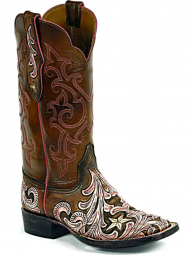 Black Jack Billy Stitch # 2 Craftsman Hand-Tooled Cowboy Boot HT-1404