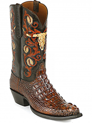 Black Jack New Long Horn Craftsman Hand-Tooled Cowboy Boot HT-152