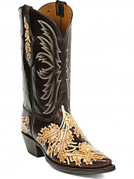 Black Jack Stitch # 321 Craftsman Hand-Tooled Cowboy Boot HT-15