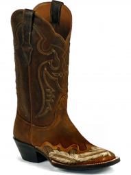 Black Jack Del Rio Cord Design Craftsman Hand-Tooled Cowboy Boot HT-1804