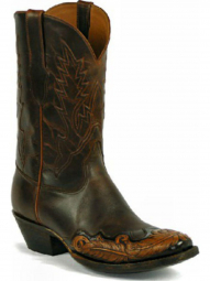 Black Jack Marfa Cord Design Craftsman Hand-Tooled Cowboy Boot HT-1805