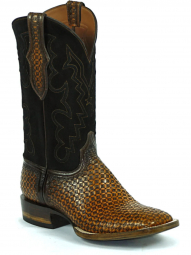 Black Jack Bastrop Cord Design Craftsman Hand-Tooled Cowboy Boot HT-1814