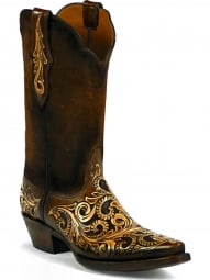 Black Jack Plain Tops Craftsman Hand-Tooled Cowboy Boot HT-316