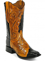 Black Jack Houser Design Craftsman Hand-Tooled Cowboy Boot HT-72