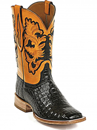 Black Jack Caiman Belly I Hand Tooled Tops Craftsman Hand-Tooled Cowboy Boot HT-90