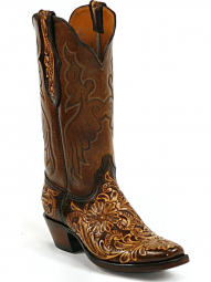 Black Jack Charlie Stitch Craftsman Hand-Tooled Cowboy Boot HTP-209