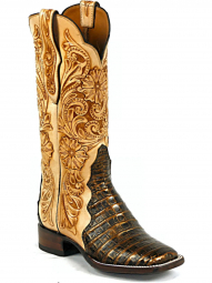 Black Jack Triad Tooled Tops Craftsman Hand-Tooled Cowboy Boot HTP-218