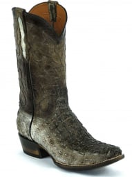 Black Jack Bastrop Cord Design Caiman Hornback-Body-Tail Natural Color Cowboy Boot NT-7721