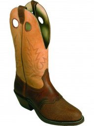 Boulet Mens Buckaroo Deerlite Butterscotch Round Toe Cowboy Boot 2175