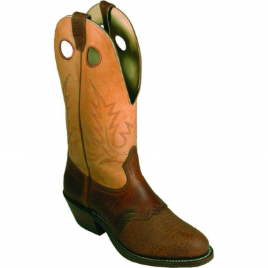 Boulet Mens Buckaroo Deerlite Butterscotch Round Toe Cowboy Boot 2175