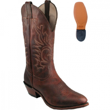 Boulet Mens Laid Back Copper Medium Cowboy Toe Western Boot 2268