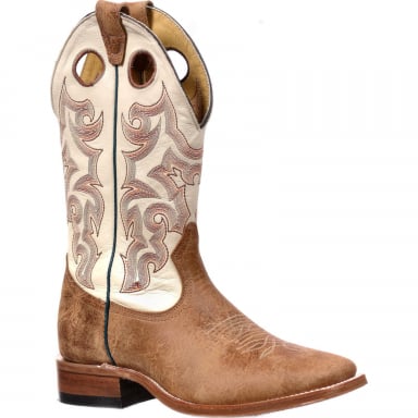 Boulet Mens 13" Wide Square Toe Stockman Heel Cowboy Boot 2911