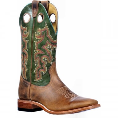 Boulet Mens 13” Hillbilly Golden Wide Square Toe Cowboy Boot 2914