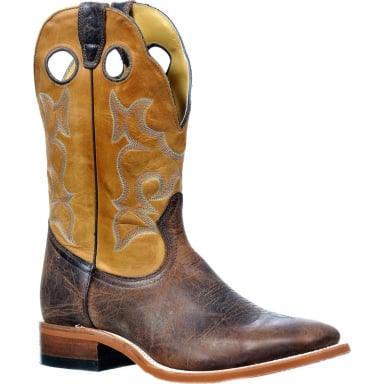 Boulet Mens Navajo Honey Wyoming Cognac Western Stockman Cowboy Boot 2916