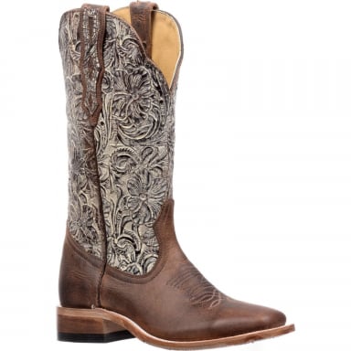 Boulet Womens Western Boot with Stockman Heel 2961