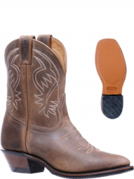 Boulet Womens Hillbilly Golden Medium Cowboy Toe Cowgirl Boot 5190