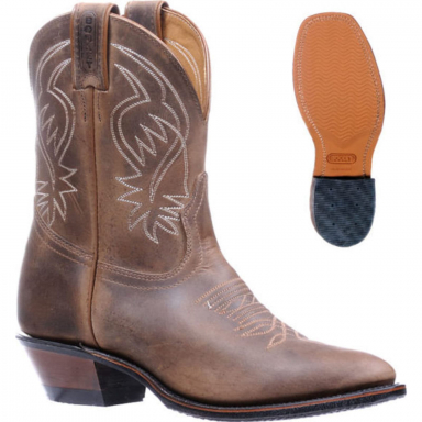 Boulet Womens Hillbilly Golden Medium Cowboy Toe Cowgirl Boot 5190