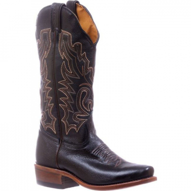 Boulet Womens Sporty Black Cutter Toe Cowgirl Boot 5198