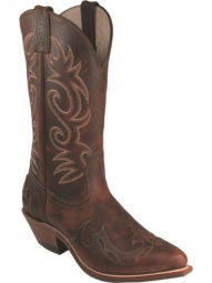 Boulet Womens Laid Back Copper Cowboy Toe Cowgirl Boot 6007