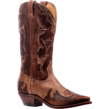 Boulet Womens Damiana Moka Snip Toe Cowgirl Boot 6610