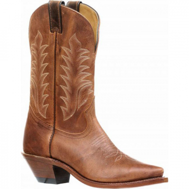 Boulet Womens Vintage Rust Snip Toe Cowgirl Boot 7611