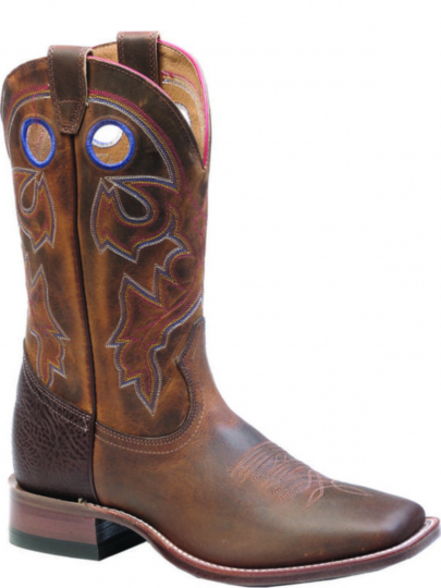 tan square toe cowboy boots