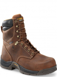 Carolina Mens Waterproof Brown Slip-Resistant Work Boot CA8020