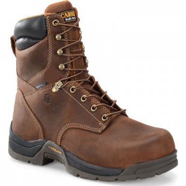 Carolina Mens Waterproof Brown Slip-Resistant Work Boot CA8020