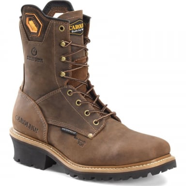 Carolina Mens 8" Waterproof Composite Toe Square Toe Logger Boot CA9855