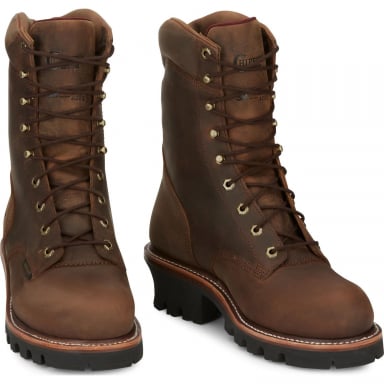 Chippewa Mens Super Dna 9" Waterproof Steel Toe Insulated Logger 59405