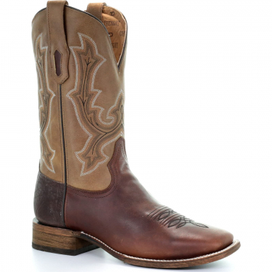 Corral Mens Dark Brown Square Toe Tyson Selection Boot A3549