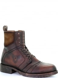 Corral Mens Brown Zipper And Laser And Lace Up Round Toe Boot C3459
