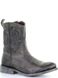 Corral Mens Grey Embroidery Round Toe Western Boot G1451