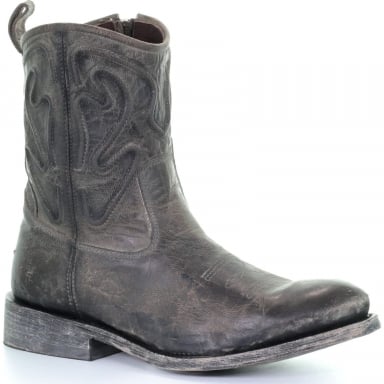 Corral Mens Grey Embroidery Round Toe Western Boot G1451