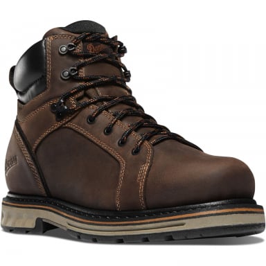 Danner Mens Steel Yard 6" Brown Work Boots 12536