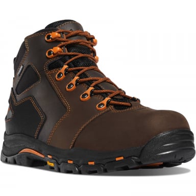 Danner Mens Vicious 4.5" Brown-Orange Work Boots 13858