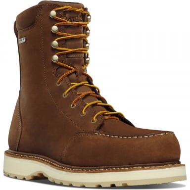 Danner Mens Cedar River 8" Brown Work Boots 14302