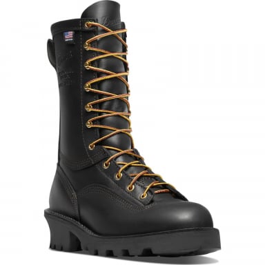 Danner Mens Flashpoint II 10" All Leather Black Boots 18102