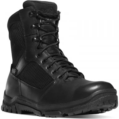 Danner Mens Lookout Side-Zip Black Military Boots 23824