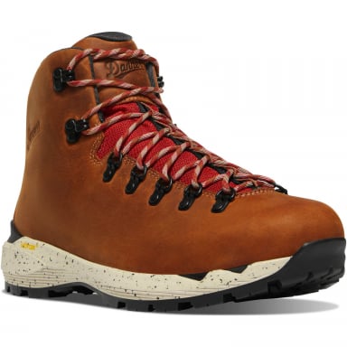 Danner Mens Mountain 600 EVO Mocha Brown-Rhodo Red Hiking Boot 62710