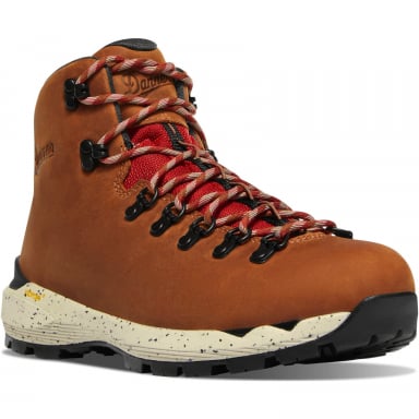 Danner Womens Mountain 600 EVO Mocha Brown-Rhodo Red Hiking Boots 62711