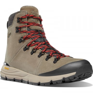 Danner Mens Arctic 600 Side-Zip 7" Brown/Red Insulated Boots 67338