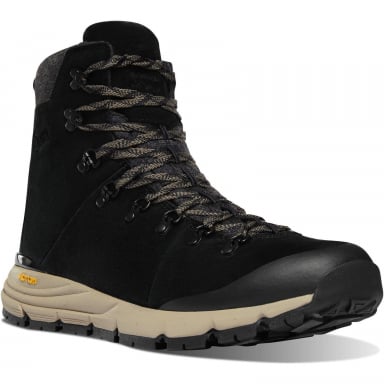 Danner Mens Arctic 600 Side-Zip Black-Brown Insulated 200G Hiking Boot 67339