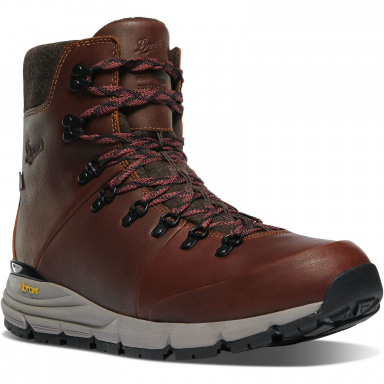 Danner Mens Arctic 600 Side-Zip Roasted Pecan-Fired Brick Insulated 200G Hiking Boot 67342