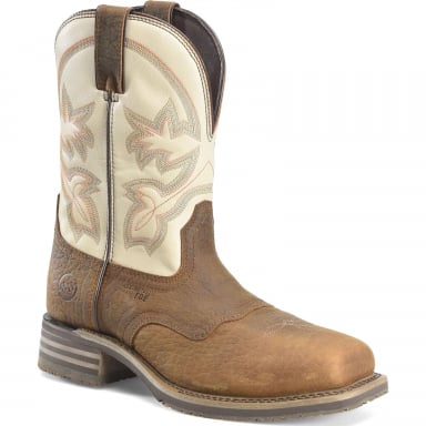 DoubleH Mens 10” Hingham Composite Toe Stockman Cowboy Boot DH4150